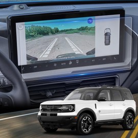 Compatible with 2025 Ford Bronco Sport Screen Protector for Ford Bronco Sport 2025 Accessories Big Bend/Heritage/Free Wheeling/Outer Banks/Badlands 13.2-inch Touchscreen 9H Tempered Glass Screen Cover