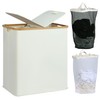 efluky Laundry Hamper with Lid, Double Laundry Hamper with 2