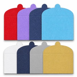 Envelope Glossy Pearl Paper (20 Pieces), Purple, Mini, Western-Shaped Envelopes, Glitter, Invitations, Gift, Wrapping, Stylish, Thick Paper, Non-Transparent, Letters