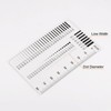 HARFINGTON High Precision SEC Size Estimation Chart 80mm Covered Transparency