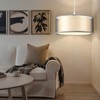 Frideko 2 Tier Light Shade Ceiling - Modern Grey Lampshade