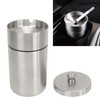 Car Ashtray with Lid Portable Removable Stainless Steel Smokeless Ashtray