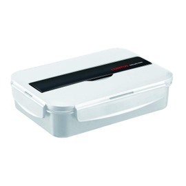 Asbel TLB-950 TLB-950 Lunch Box, Dishwasher Safe, Chopsticks Included, 1 Tier, N Lantas Collection (Bag Included) Ag Antibacterial, White