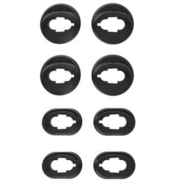 ALXCD Ear Adapter Eartips Replacement for Galaxy Buds Live Headphones, S/L 4 Pairs Silicone Ear Adapter Tips, Fit for Galaxy Buds Live SM-R180 Headphones[Black/SL]