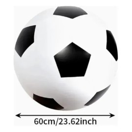 Bola Inflable Gigante Para Juegos Deportivos White And Black Soccer