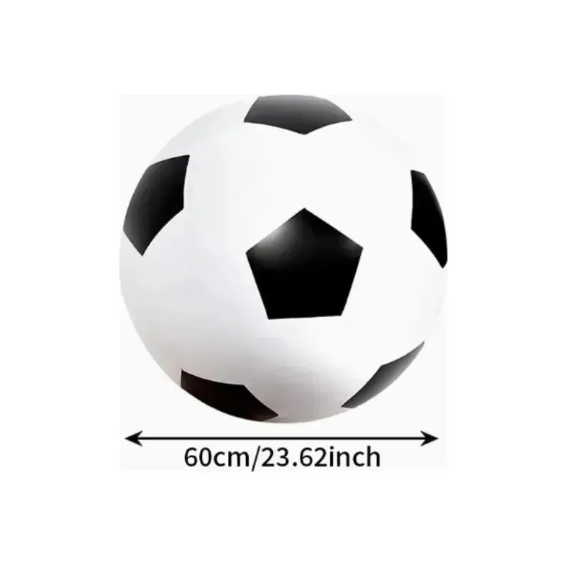 Bola Inflable Gigante Para Juegos Deportivos White And Black Soccer