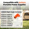 DC 7909 Female to DC 8020 Male Adapter, 90 Degree