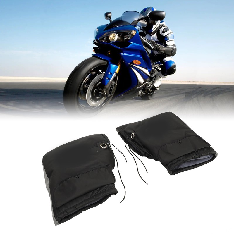 1 Pair Motorcycle Handlebar Gloves Waterproof Windproof Winter Hand Protector
