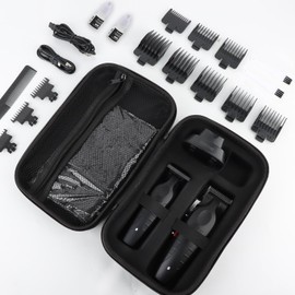 KEMEI KEMEI Hair Clipper and Trimmer Set Professional Cordless Hair Clipper for Men Electric Beard Trimmers Barber Hair Cuttings Kit, T Blade Trimmers for Men, KM-2296KM-2299