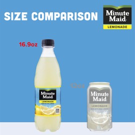 Minute Maid Lemonade Made w/Real Lemons, 16.9 fl oz, 6 Pack