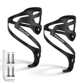 2 Pack Ultra-Light Full Carbon Fiber Bike Water Bottle Cage Holder (Style 3)