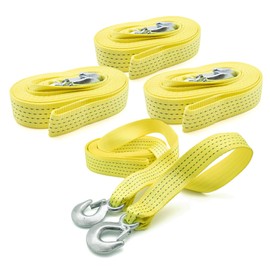 Emergency Zone Polyester 10,000 lb 2" x 20' Heavy Duty Tow Rope. 4 Pack
