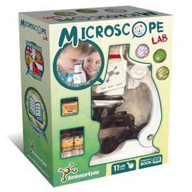 Science4you Microscope Lab: for Children + Book with Experiments 11 Laboratory Tools, Experiments and Gifts from 6 7 8 9 10 12+ Years, 3574
