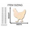 Unfinished Wood Hen Chicken Shape Farm Animal Craft up to