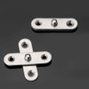 Housoutil Cabinet Door Hinges 20pcs Rotating Hinges Door Pivot Hinge