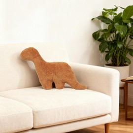 Isaacalyx Dino Nugget Pillow, 16 inch Soft Dinosaur Chicken Nuggets Pillow for Birthday Gifts, Dinosaur Theme Party Decorations
