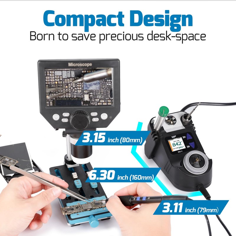 WEP 982-V Micro Soldering kit with 5 C245 Soldering Iron