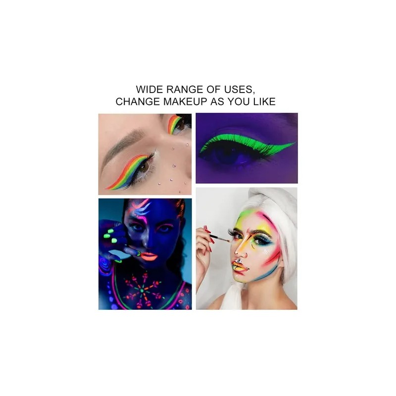 Pintura Corporal Soluble En Agua, Paleta De Delineador