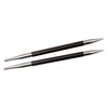 KnitPro 3 mm Karbonz Interchangeable Normal Circular Needles, Black and