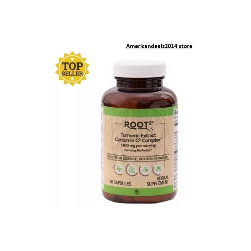 Vitacost ROOT2 Turmeric Ext Curcumin C3 Complex Featuring BioPerine --