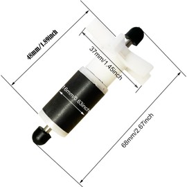 for Lay Z Spa Hot Tub Pump Impeller/Rotor E02 Fix, Replacement Filter Impeller Submersible Pump Rotor (Total Length Including end Cap 69 mm)