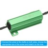 PATIKIL 50W 6 Ohm Aluminum Shell Resistor, 4Pcs Aluminum Housing