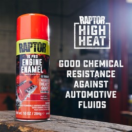 RAPTOR Engine Enamel Primer Spray, Professional Grade, Superior Adhesion For High Heat, Gloss Black, 10 oz