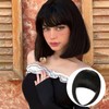 Fanguilar Clip in Bangs, Natural Black Fake Bangs Hair Clip