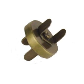 Plush Addict Magnetic Closures for Bag Making, Fastener Repair and Replacement - Brass - 18mm - 2 Sets