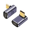 USB C 90 Degree Adapter 100W，2Pack UP and Down USB