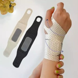 Hand Fit Care 손목 통증 압박 보호대 1개 얇은 아대 육아 건초염 산후 팔목아 밴드 [핸드핏케어밴드(블랙)] Wrist Pain Compression Support Brace 1 Piece Thin Sleeve Parenting Tendonitis Postpartum Wrist Band [Hand Fit Care Band (Black)]