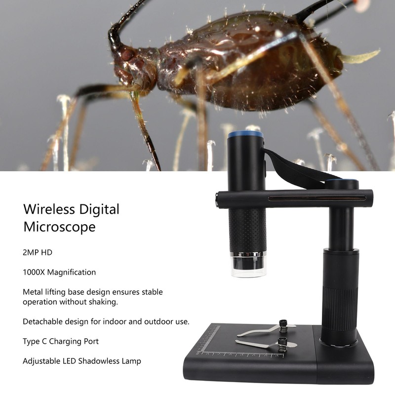 Wireless Digital Microscope Handheld Inspection Microscope 2MP 100‑240V for Electronics