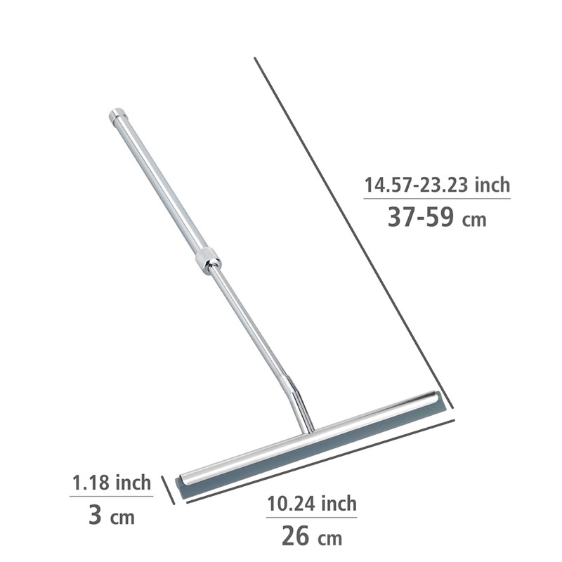 WENKO Shower Squeegee, Multi Purpose Squeegee for Window, Glass Door,