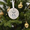 "Our First Christmas Engaged" Penguin Bauble - Engagement Ceramic Ornament