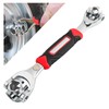 carleef 9.84" 8-in-1 Magnetic Lug Wrench with 8mm-21mm Socket,360° Rotating
