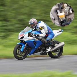 Iyowei 2 Set Motorrad Benzin Kraftstofffilter Universal Benzinschlauch Benzinfilter Kraftstofffilter Vorfilter Schlauchschellen Kraftstoffschlauch Schlauchklemme für Auto Motorrad Roller Rasenmäher