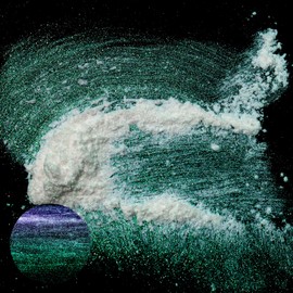 Matio Chameleon Mica Powder, 1.06oz/ 30g Aurora White Chrome Powder, Pearlescent Effect Color Shift Pigment for Resin Craft, Soap Candle Dye, Nail Art, Cosmetics, Bath Bomb, Paint, Slime Pigment