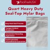 PackFreshUSA: Quart (8" x 12") AirTight Seal-Top Mylar Bags -