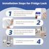 Aenfaiy Fridge Lock for Kids (1 Pack) Child Proof Refrigerator
