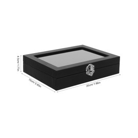 Zerodeko Medal Display Case 3D Medal Storage Box with Window Badges Displaying Case Deep Box Frame for War Sports Medals
