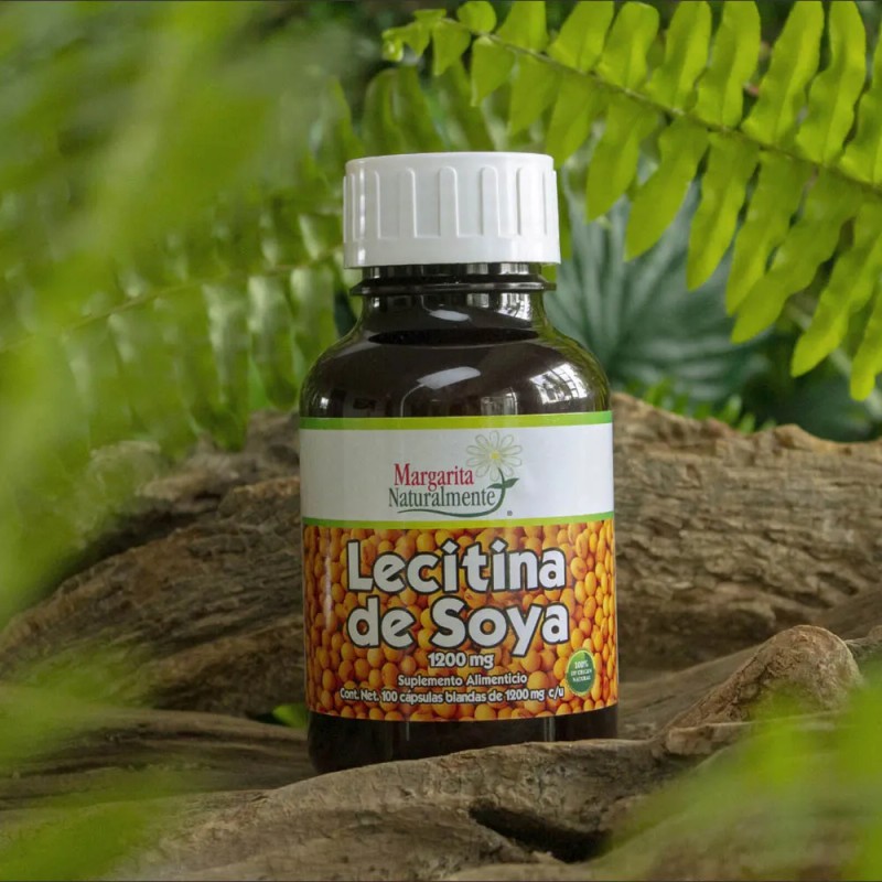 Lecitina De Soya 1200 Mg 100 Caps Margarita Naturalmente