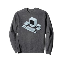 Vintage Tech Icons Retro IT Hardware and Gadgets Sweatshirt