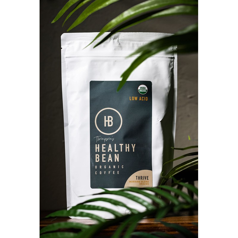 Healthy Bean Organic Ground Coffee Thrive Morning Blend - Low