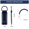 VON HEESEN® Leather Keyring with Gift Box, Key Organiser Lanyard,