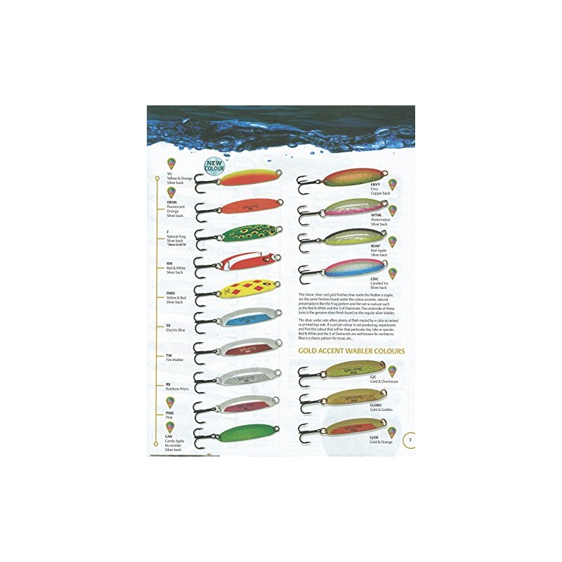 Williams Wabler Fishing Lure - Small - Yellow & Orange/Silver