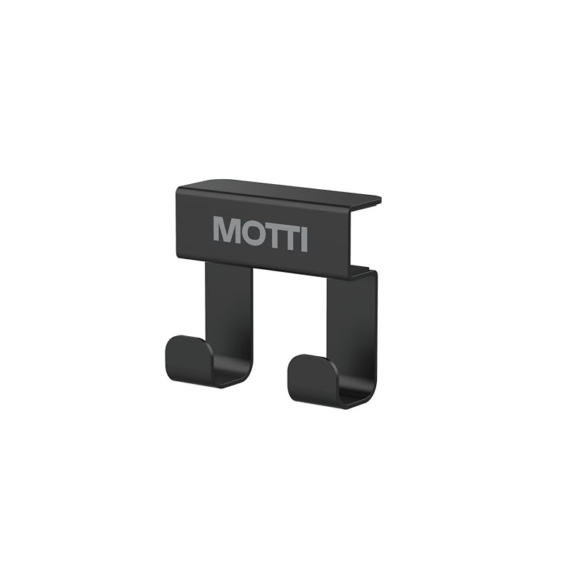 MOTTI Simple Design Desk Hook, Black, Multi-functional Hook, Load Capacity