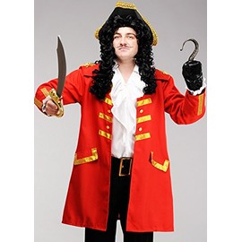 Adult Mens Captain Hook Style Pirate Costume (XXL (48-50 chest))