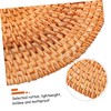 Homoyoyo Handwoven Round Rattan Placemat - 20 Inch Wicker Kitchen