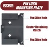 Workbench Caster kit 4 Heavy Duty Retractable Casters with 4