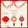 MOUNTCLIM 24 Pcs 3D Chinese New Year Garland Ceiling Decorations